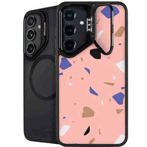 Pink Terrazzo Galaxy S25 Kickstand Case